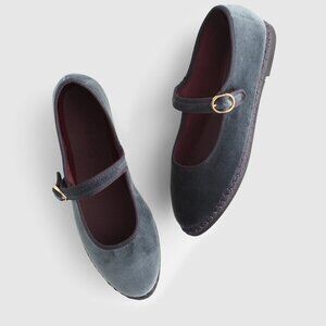 Madewell x Flabelus Javert Mary Janes in Grey, Size 40 EU (9.5 US)